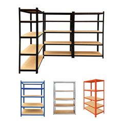 PRICES MAY VARY. 🔥【Adjustable Designfree Standing Kitchen Units】: The storage shelves can create fully adjustable 5 tier shelving or a workbench style layout. Kitchen shelving expand the storage space in your home both horizontally and vertically, keeping your home neat, tidy and organized. 🔥【Easy To Transport】: Size: H 150 x W 70 x D 30 Cm. Each shelf can bear 175kg individually and the total load is 875kg. Adjustable design shelves allow you to easily transport and move before assembly. 🔥【S Cupboard Under Stairs, Small Apartment Storage Ideas, Adjustable Wall Shelving, Apartment Storage Ideas, Small Apartment Storage, Metal Storage Shelves, Kitchen Shelves Organization, Wall Shelving Units, Heavy Duty Shelving