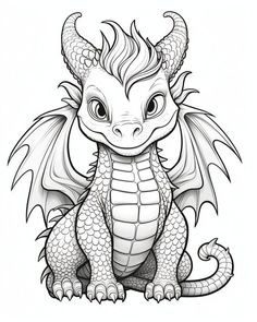 Super Coloring Pages, Dragon Coloring Page, Desenho Tattoo, Cute Dragons, Halloween Coloring Pages, Dragon Drawing, Dessin Adorable, Cute Coloring Pages, Coloring Book Art Super Coloring Pages, Dragon Coloring Page, Desenho Tattoo, Halloween Coloring Pages, Digital Drawings, Dessin Adorable, Coloring Book Art