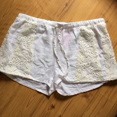 Reposhing This Item. Loved It, But Sadly They Didn’t Fit And I’m Ready To Rotate For Something New. 55% Linen 45% Viscose Size: L Elastic Waist: 15” Unstretched, 21” Stretched. Inseam: 2” Questions? Leave A Comment Below! Lace Bottoms With Built-in Shorts For Summer, Summer Shorts With Crochet Trim, Summer Lace Bottoms For The Beach, Summer Lace Bottoms For Beach, Summer Lace Beach Bottoms, Summer Beach Bottoms With Lace Trim, Vacation Shorts With Crochet Trim, White Crochet Trim Vacation Bottoms, White Crochet Trim Bottoms For Vacation