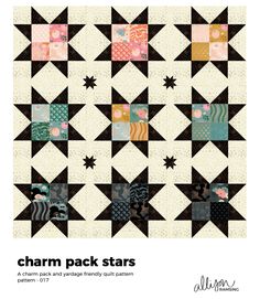 the pattern for charm pack stars