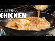 HOW TO MAKE THE MOST AMAZING OLD-SCHOOL CHICKEN & DUMPLINGS | EASY HOMEMADE COOKING TUTORIAL - YouTube Chicken Dumplings Easy, Dumplings Easy, Chicken Dumplings, Cooking Tutorials, Homemade Cooking, Chicken And Dumplings, Dinner Tonight, Easy Homemade, Dumplings