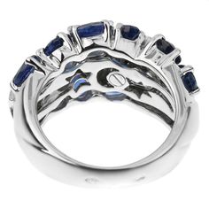 Chanel Comete Sapphire Diamond White Gold Ring 1CCS575 Vintage Chanel Jewelry, Round Sapphire, Chanel Jewelry, Vintage Chanel, Types Of Rings, Sapphire Diamond, Round Brilliant Cut Diamond, Brilliant Cut Diamond, Cocktail Rings