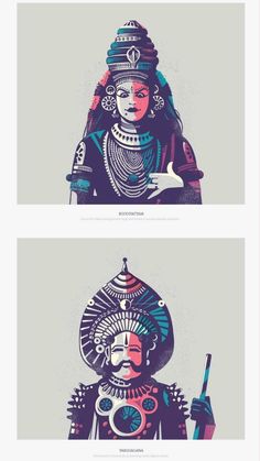 Yakshagana Illustration, Indian Gods Illustration, South Indian Illustration, Indian Illustration Art, Ranganath Krishnamani, India Illustration, Modern India, Dancing Drawings