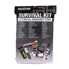 47-Piece Survival Kit by Ready Hour - Default Title - My Patriot Supply My Patriot Supply, Survival Essentials, Emergency Essentials, Emergency Blanket, Emergency Shelter, Go Bag, Waterproof Pouch, Emergency Prepping, Bug Out Bag