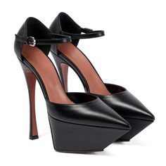 TAAFO Party High Heels Pumps Ladies Pointed Toe Ankle Buckle Strap High Platform Shoes Black-40 High Platform Shoes, Party High Heels, Black Platform Shoes, Amina Muaddi, Heels Pumps, High Heel Pumps, Platform Shoes, Platform Heels, Shoes Black