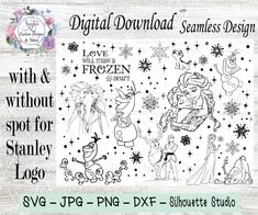 the digital file for disney frozen princess svg files