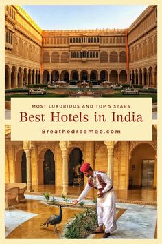 the best hotels in india with text overlay