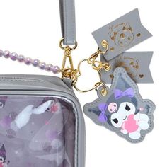 Carry your essentials in style with the Sanrio Kuromi Shoulder Bag. With size dimensions of 14x22x7.5cm, it's compact, yet spacious enough for essentials. Designed with a cute My Melody character print, it's perfect for fans. Cute My Melody, Kuromi Plush, Bat Jewelry, Pride Shoes, Spider Jewelry, Retro Purse, Mini Charm, Sanrio Kuromi, Ear Hats