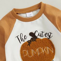 Includes: RomperMaterial: Cotton BlendGender: Boys & GirlsPattern: Letters, PumpkinSleeve Length: LongSummary: Baby Toddler Long Sleeve Embroidered The Cutest Pumpkin in the Patch Fall Autumn Romper Cute Long Sleeve Sets With Graphic Print, Cute Graphic Print Long Sleeve Sets, Fall Cotton Sets With Crew Neck, Cotton Crew Neck Sets For Fall, White Long Sleeve Patchwork Sets, Cotton Long Sleeve Top With Appliques, Fall White Crew Neck Sets, Long Sleeve Cotton Sets For Fall, Cotton Long Sleeve Sets For Fall