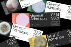 several business cards with different designs on them