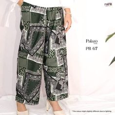 Womens Palazo are made of modern batik, 100% cotton, material grade AAA, Abstract and flower patterns. Pocket is available on the right side of palazo. The size chart refers to the attached picture. Available size: Size 1, size 2  and size 3.  After the first washing, our product will not shrink from its normal size and the colour will not be faded. Green Summer Sets With Printed Motifs, Trendy Cotton Beach Sets, Summer Cotton Sets With Long Pants, Green Cotton Summer Sets, Casual Floral Print Wide Leg Set, Casual Wide Leg Sets With Floral Print, Cotton Long Pants Set For Summer, Casual Patterned Cotton Sets, Bohemian Summer Pants With Printed Motifs