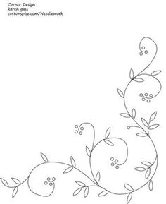 a drawing of an apple branch with leaves on it