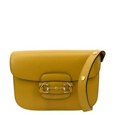 Item Details: Designer: GUCCI Retail: N/A Model: Horsebit 1955 Style: Shoulder Bag Material: Leather Color: Yellow Made: Italy Code: 602204 Measurements: W 10" x H 7" x D 3" Accessories: Dust Bag. Condition Detail: Excellent - The Item is in excellent condition with minimal signs of use. Outside: Clean condition. Inside: Light dirt, light signs of use. Edges: Light signs of use. Leather: Light watermarks, and light signs of use. Hardware: Light signs of use. Smell: No Smell. Please check the det Gucci Brown Shoulder Bag With Turn-lock Closure, Brown Gucci Shoulder Bag With Turn-lock Closure, Classic Yellow Gold Rectangular Bag, Classic Rectangular Yellow Gold Bag, Classic Rectangular Bags With Horsebit Detail, Designer Yellow Gucci Bag, Yellow Designer Gucci Bag, Classic Pre-owned Shoulder Bag, Vintage Leather Bags With Horsebit Detail