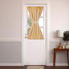 PRICES MAY VARY. 100% Polyester Perfect Fit for Small Door Windows: PANOVOUS door side curtains, measuring 25" W x 40" L, are designed for side light door windows and come with a matching tieback. Two rod pockets on both top and bottom make them easy to hang on your front door window or French door Effective Light Blocking & Insulation: These door curtains for sidelight windows effectively block light while also providing thermal insulation. They help maintain a steady room temperature by keepin Front Door Window Curtains, Front Door Side Windows, Front Door Window Covering, Curtains For Door, French Door Curtain Panels, Front Door Sidelights, Door Window Curtains, Door Panel Curtains, Front Door Curtains