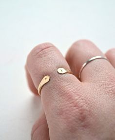 Custom Initial Ring - silver double initial monogram ring – Foamy Wader Minimalist Jewelry Earrings, Silver Initial Ring, Delicate Stacking Rings, Gold Initial Ring, Rose Gold Initial, Monogram Ring, Nautical Jewelry, Ringe Gold, Open Face