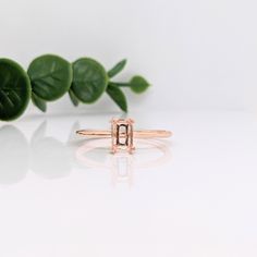 This fabulous yet simple ring setting features a tapered shank, an open gallery, and a comfort fit band. It comfortably fits Emerald cut, Radiant cut, Antique Cushion Cut, Elongated cushion, and Baguette gemstones without any alterations. Classic 14k Rose Gold Emerald Cut Ring, Minimalist Emerald Cut Rose Gold Ring, Minimalist Rose Gold Emerald Cut Ring, Minimalist Emerald Cut Ring With Tension Setting, Minimalist Emerald-cut Ring With Tension Setting, Minimalist Emerald-cut Birthstone Promise Ring, Minimalist Emerald Cut Birthstone Promise Ring, Rose Gold 14k Radiant Cut Rings, Minimalist Rose Gold Baguette Cut Ring