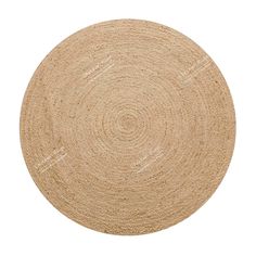 a round rug on a white background