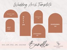 wedding arch templates for svg, eps and png