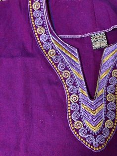 Vibrant purple colored dashiki Cotton material Small bell sleeves Striping on sleeves Amazing detail on chest 2 front pockets Condition is great Tag reads size small Fits like a small, medium, smaller large Measurements taken flat so please double bust and waist for more accurate sizing Bust: 22 inWaist: 19.5 in Length: 29 inAll sales are final Thanks for checking out Cereal Vintage Thrift Recycle Reuse Recreate Purple Long Sleeve Tops For Festival, Embroidered Bohemian Purple Kurta, Bohemian Embroidered Purple Kurta, Purple Cotton Bohemian Blouse, Bohemian Purple Embroidered Kurta, Purple Bohemian Kurta For Festivals, Traditional Purple Cotton Top, Purple Bohemian Cotton Top, Traditional Purple Cotton Blouse