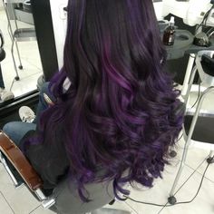 Blackberry Hair Colour, Hidden Hair Color, Light Purple Hair, Dark Purple Hair, Hair Color Options, Creative Hair Color