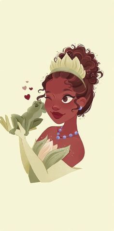 the princess and the frog from disney's animated movie