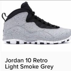 9.5 Men's Air Jordan 10 Retro Cement This Sneaker Is Clean, Worn A Few Times In Fair Condition , Original Box Is A Little Damaged , No Scratches No Scuffs Serious Iniquires Only Please Jordan 10, Retro Lighting, Jordans For Men, Jordan Shoes, Mens Shoes Sneakers, Air Jordans, Shoes Sneakers, Black And Grey, Men's Shoes