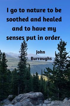 a quote from john burroughs on nature