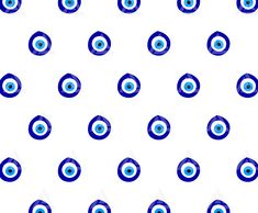 an eyeball pattern is shown in blue and white on a white background for wallpaper