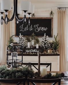 an image of a dining room decorated for christmas