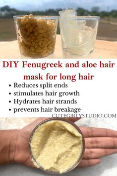 Fenugreek For Hair Growth Oil Diy, Auyvedic Hair Growth, Hair Mask With Jojoba Oil, Benefits Of Fenugreek For Hair, Fenugreek And Aloe Vera For Hair, Ayurvedic Hair Mask Recipes, Diy Fenugreek Hair Mask, Flaxseed Hair Mask Diy, Fenugreek For Hair Growth Mask