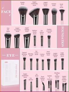 MAANGE 25pcs Professional Makeup Brush Set With Carrying Case,Makeup Tools With Soft Fiber For Easy Carrying,Foundation Brush,Eye Shadow Brush,Eyebrow Brush,Brush Set For Travel Pink    ABS     Beauty Tools, size features are:Bust: ,Length: ,Sleeve Length: Baking Makeup, Baking 101, Eye Shadow Brush, Makeup Brush Set Professional, Professional Makeup Brushes, Eyebrow Brush, Saved By Grace, Foundation Brush