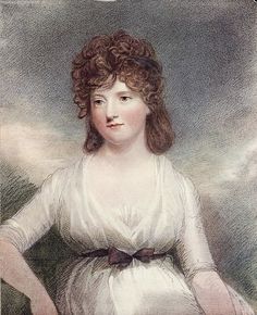 an old portrait of a woman in white dress