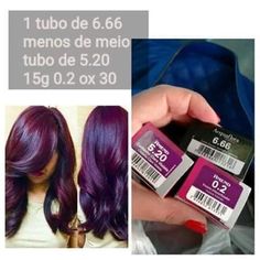 Dica para se obter um cabelo na cor violeta avermelhado Burgundy Hair Dye, Best Haircuts For Women, Violet Hair Colors, Dyed Hair Purple, Hair Color Underneath, Cabello Hair, Bold Hair Color