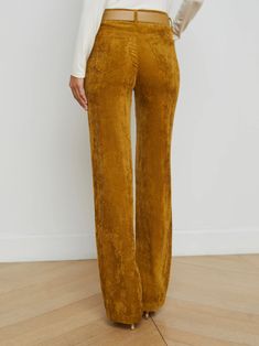 L'AGENCE - Scottie High-Rise Wide-Leg Corduroy Jean in Bronze Resort Accessories, Rococo Sand, High Rise Wide Leg Jeans, Corduroy Jeans, Denim Shoes, Denim Coat Jacket, Denim Flares, Denim Coat, Fall Shopping