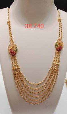 Step Chains In Gold Indian, Chandra Haram Designs Gold, Step Chain, Diy Necklace Ideas, Necklace Design Ideas, Gold Necklace Design, Make Your Own Necklace, Women Gold Necklace, Glam Minimalist