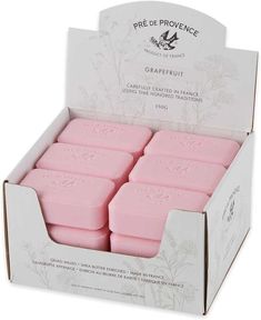 Pre de Provence Soap Imported from France Grapefruit Fragrance Eighteen (18) Large 150 gram (5.3 ounce) Bath Bars (That’s just shy of 6 pounds of soap!) Fresh, ripe, fresh-squeezed Pink Grapefruit scent FEATURES: ·        Large 150 gram size (perfect for children and adults with smaller hands) ·        Made in France ·        100% vegetable ingredients ·   �     Shea butter enriched (skin-nourishing oil from African nut tree) ·        Aroma provided by Pure Essential Oils ·        No parabens · French Soap, Ethyl Alcohol, Bath Bar, Pink Grapefruit, Bath Shower, Body Soap, Pure Essential Oils, Small Hands, Shower Bath