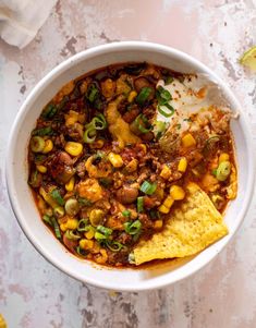 This taco soup is my favorite dish to make for dinner or to prep ahead of time for easy lunches! With lean ground beef, beans, veggies and even bone broth, it’s extremely satisfying and so delicious. Add all the toppings you love and you’re set!