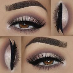 @AutenticAsh1105 Maquillage Yeux Cut Crease, Make Up Designs, Maquillage On Fleek, Amazing Eyes, Drag Make-up, Smink Inspiration, Makijaż Smokey Eye, Beauty Make-up, Make Up Looks