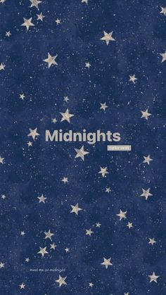 the cover of midnights, featuring stars in blue and white