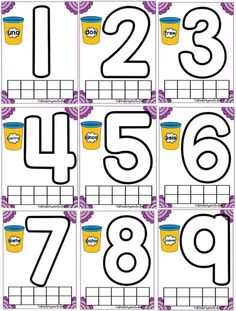 the numbers and letters in this printable worksheet