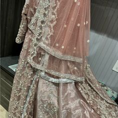 New Bridal Wedding Party Pakistan Boutique Maxi Xl 46 Bust No Return This Item Formal Anarkali Wedding Dress With Dupatta, Wedding Dress With Dupatta For Eid, Elegant Wedding Dress With Sheer Dupatta And Traditional Drape, Wedding Choli With Sheer Dupatta And Long Shape, Floor-length Wedding Dress For Eid, Elegant Pink Dupatta For Wedding, Silver Dress For Wedding And Eid, Silver Wedding Dress For Eid, Silver Dabka Work Sets For Wedding