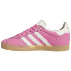 adidas Originals Gazelle | Foot Locker Synthetic Sneakers With Soft Sole, Synthetic Sneakers With Soft Sole, Closed Toe, Soft Sole Synthetic Sneakers, Soft Sole Synthetic Closed Toe Sneakers, Spring Sneakers With Soft Sole And Closed Toe, Comfortable Sneakers With Soft Sole For Spring, Comfortable Spring Sneakers With Soft Sole, Pink Closed Toe Synthetic Sneakers, Pink Synthetic Closed Toe Sneakers