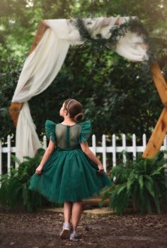 Green Flower Girl Dress, Trish Scully, Green Flower Girl Dresses, Green Formal Dresses, Milly Dress, Green Flower, All Eyes, Winter Dresses