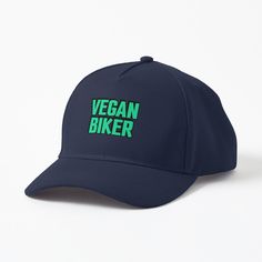 Get my art printed on awesome products. Support me at Redbubble #RBandME: https://www.redbubble.com/i/hat/Vegan-Biker-by-IdeasForArtists/161346749.CNZMW?asc=u Vegan Slogans, Vegan Shirts Funny, Vegan T Shirt Design, Vegan T Shirt, Vegan Shirt, Double Wide, Caps For Sale, Cap Design