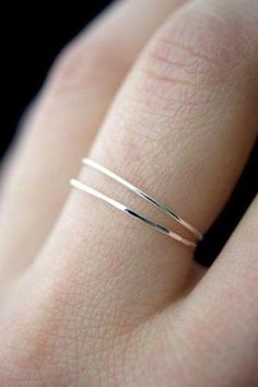 (1) Ultra thin hammered stacking rings gold Jewelry handmade | PIPE AND ROW Seattle Rings Beads, Necklaces Boho, Metal Pendants, Long Pearl Necklaces, Fine Silver Jewelry, Gold And Silver Jewelry, Everyday Ring, Boho Jewellery