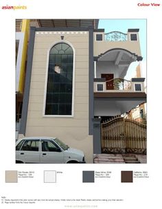 Asian Paints Exterior Color Combination, Colour Building, Asian Paints Colour Shades, Asian Paint Design, Building Floor Plans, Cement Sheet, Wall Paint Colour Combination, Asian Paints Colours, Exterior Paint Color Combinations