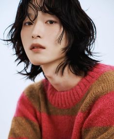 Men Bob Haircut, Androgynous Asian, Shortish Hair, Asian Man Haircut, Asian Man, Cute Haircuts, Kawaii Hairstyles, Boys Long Hairstyles