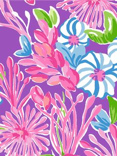 an image of colorful flowers on purple background