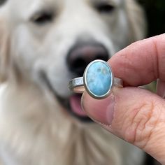 This is your chance to select your stone and your ring size. Currently 11 unique colors are available in oval smooth shape size 8x10 stone.  This will be a custom jewelry order. No returns on custom rings, please choose your ring size carefully.  One of a kind Larimar ring as each stone and shape is unique. Made with a 2MM  wide and linen embossed textured  sterling silver band as well, these are really special. Look amazing on.  Note / Larimars 1-11 are smooth and oval.  Larimars 12-22 are more Oval Turquoise Moonstone Ring, Oval Hypoallergenic Ring For Anniversary, Hypoallergenic Oval Ring For Anniversary, Hypoallergenic Oval Rings For Anniversary, Oval Turquoise Moonstone Ring In Sterling Silver, Turquoise Oval Moonstone Ring In Sterling Silver, Handmade Oval Larimar Turquoise Ring, Oval Larimar Rings For Anniversary, Turquoise Oval Moonstone Ring For Anniversary