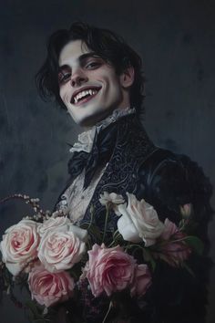 Dark Vampire Aesthetic, Vampire Reference, Dnd Vampire, Handsome Vampire, Arcane Symbols, Vampire Portrait, Male Vampire, Home Decor Dark, Decor Dark Academia